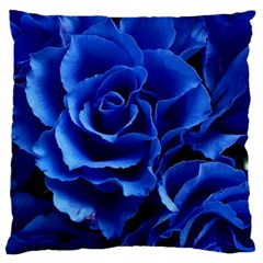 Blue Rose Flower Plant Romance Standard Flano Cushion Case (two Sides) by Wegoenart