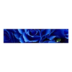 Blue Rose Flower Plant Romance Velvet Scrunchie by Wegoenart