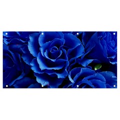 Blue Rose Flower Plant Romance Banner And Sign 8  X 4 