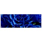 Blue Rose Flower Plant Romance Banner and Sign 9  x 3  Front