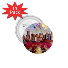 New York Skyline Manhattan City 1 75  Buttons (10 Pack) by Wegoenart