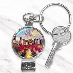 New York Skyline Manhattan City Nail Clippers Key Chain