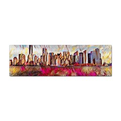 New York Skyline Manhattan City Sticker Bumper (100 Pack) by Wegoenart