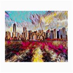 New York Skyline Manhattan City Small Glasses Cloth (2 Sides) Front