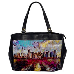 New York Skyline Manhattan City Oversize Office Handbag by Wegoenart