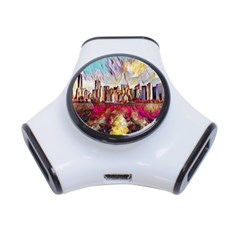 New York Skyline Manhattan City 3-port Usb Hub by Wegoenart