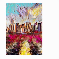 New York Skyline Manhattan City Large Garden Flag (two Sides) by Wegoenart