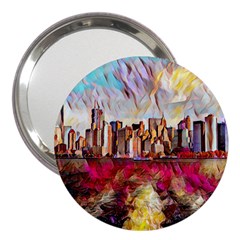 New York Skyline Manhattan City 3  Handbag Mirrors by Wegoenart