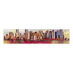 New York Skyline Manhattan City Velvet Scrunchie by Wegoenart