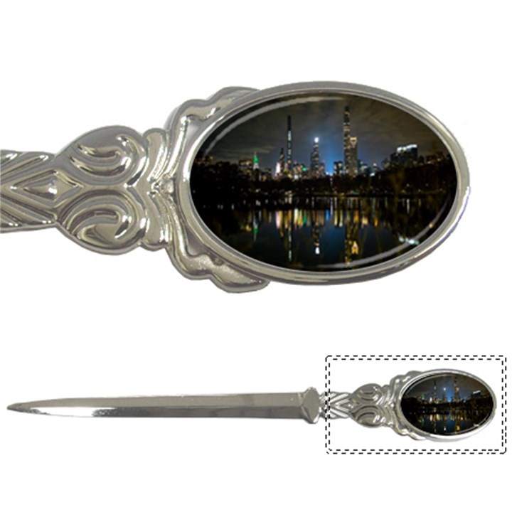 New York Night Central Park Skyscrapers Skyline Letter Opener