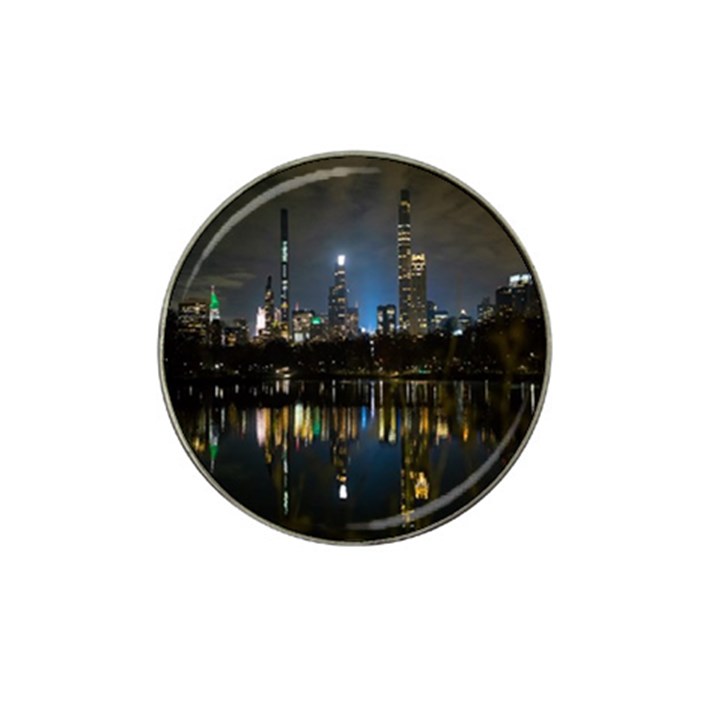 New York Night Central Park Skyscrapers Skyline Hat Clip Ball Marker (10 pack)