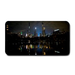 New York Night Central Park Skyscrapers Skyline Medium Bar Mat by Wegoenart