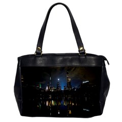 New York Night Central Park Skyscrapers Skyline Oversize Office Handbag by Wegoenart