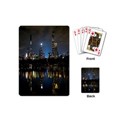 New York Night Central Park Skyscrapers Skyline Playing Cards Single Design (mini)