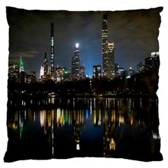 New York Night Central Park Skyscrapers Skyline Large Cushion Case (one Side) by Wegoenart