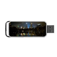 New York Night Central Park Skyscrapers Skyline Portable Usb Flash (two Sides) by Wegoenart