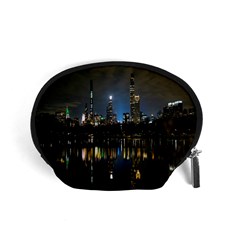 New York Night Central Park Skyscrapers Skyline Accessory Pouch (small) by Wegoenart