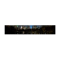 New York Night Central Park Skyscrapers Skyline Flano Scarf (mini) by Wegoenart