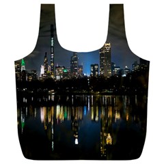 New York Night Central Park Skyscrapers Skyline Full Print Recycle Bag (xxl) by Wegoenart