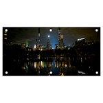 New York Night Central Park Skyscrapers Skyline Banner and Sign 6  x 3  Front