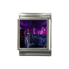 New York Manhattan Skyline Cityscape Downtown Italian Charm (13mm) by Wegoenart