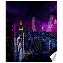 New York Manhattan Skyline Cityscape Downtown Canvas 20  X 24  by Wegoenart