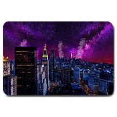 New York Manhattan Skyline Cityscape Downtown Large Doormat