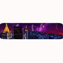 New York Manhattan Skyline Cityscape Downtown Large Bar Mat by Wegoenart