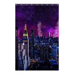 New York Manhattan Skyline Cityscape Downtown Shower Curtain 48  X 72  (small)  by Wegoenart