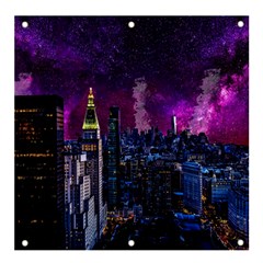 New York Manhattan Skyline Cityscape Downtown Banner And Sign 4  X 4 