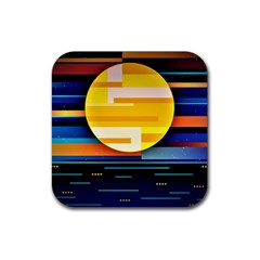 Background Abstract Horizon Rubber Coaster (square) by Ravend