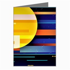 Background Abstract Horizon Greeting Card by Ravend