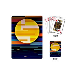 Background Abstract Horizon Playing Cards Single Design (mini)