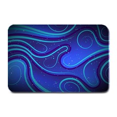 Wavy Abstract Blue Plate Mats by Ravend