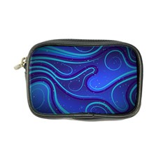 Wavy Abstract Blue Coin Purse by Ravend