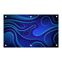 Wavy Abstract Blue Banner And Sign 5  X 3 