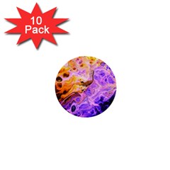 Conceptual Abstract Painting Acrylic 1  Mini Buttons (10 Pack)  by Ravend