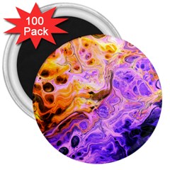 Conceptual Abstract Painting Acrylic 3  Magnets (100 Pack) by Ravend