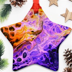 Conceptual Abstract Painting Acrylic Star Ornament (two Sides) by Ravend