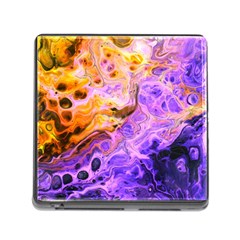 Conceptual Abstract Painting Acrylic Memory Card Reader (square 5 Slot) by Ravend