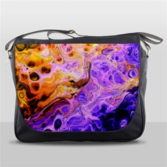 Conceptual Abstract Painting Acrylic Messenger Bag by Ravend