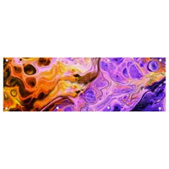 Conceptual Abstract Painting Acrylic Banner And Sign 9  X 3 