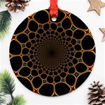 Fractal Abstract Web Art Digital Ornament (Round) Front