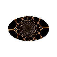 Fractal Abstract Web Art Digital Sticker (Oval)