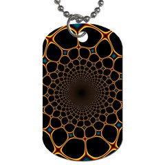 Fractal Abstract Web Art Digital Dog Tag (One Side)