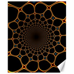 Fractal Abstract Web Art Digital Canvas 16  x 20 