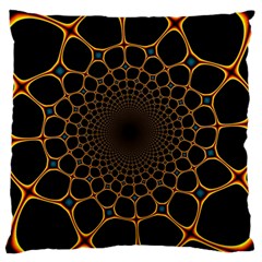 Fractal Abstract Web Art Digital Large Cushion Case (Two Sides)