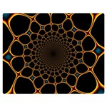 Fractal Abstract Web Art Digital Double Sided Flano Blanket (Medium)  60 x50  Blanket Back