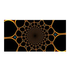 Fractal Abstract Web Art Digital Satin Wrap 35  x 70 