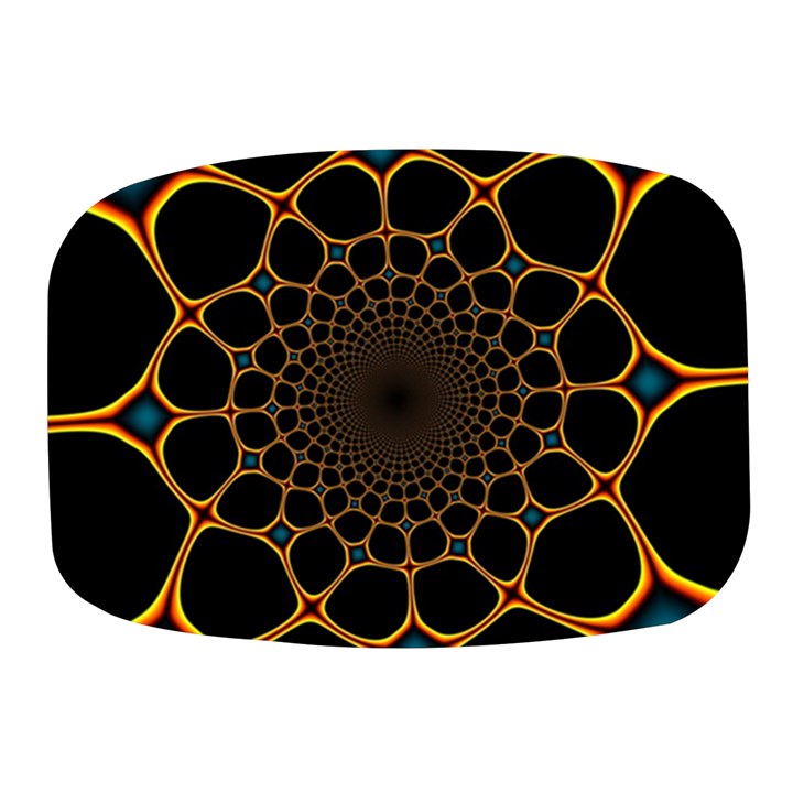 Fractal Abstract Web Art Digital Mini Square Pill Box